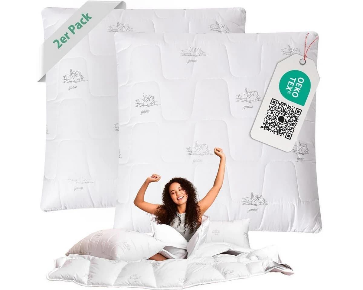 SEI Design Kopfkissen 4er Pack Mikrofaser 80x80 cm