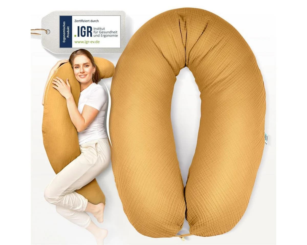 SEI Design Stillkissen XXL - Ergonomisch & Bio-Baumwolle
