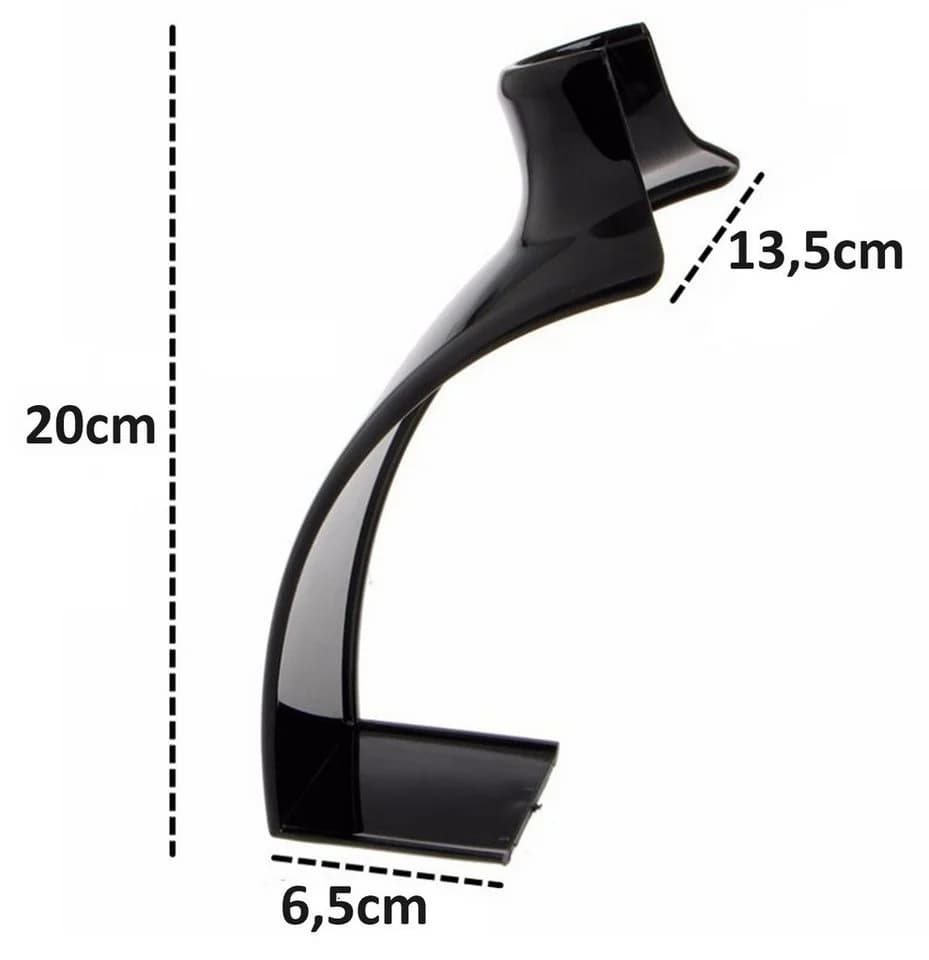 BAYLI Schmuck Etagere Büste Schwarz Kunststoff Halsketten Halter