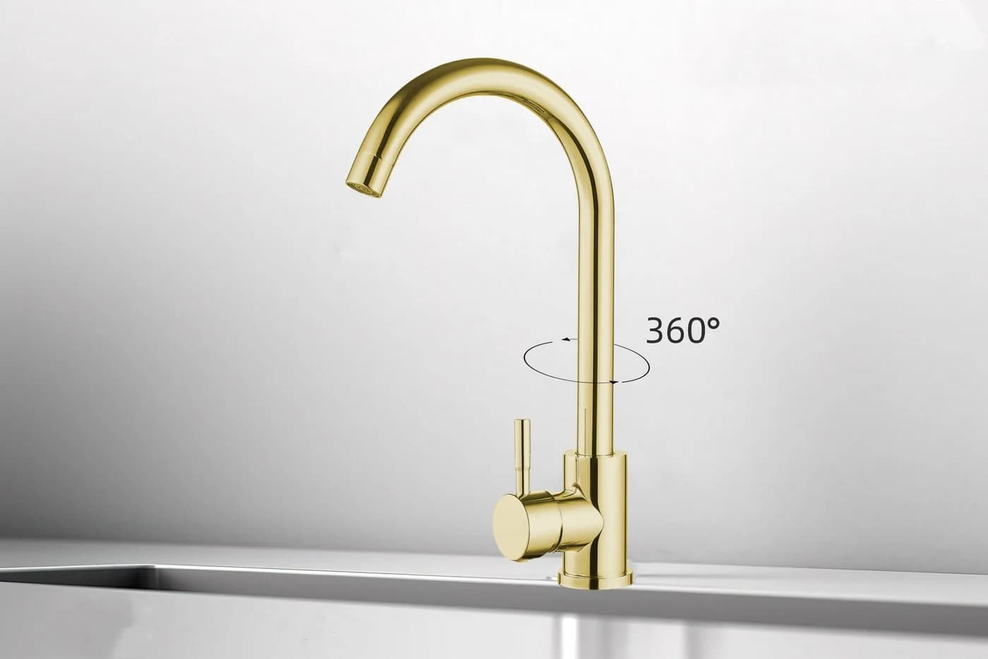 Faizee Home Küchenarmatur Einhebelmischer Gold Modern