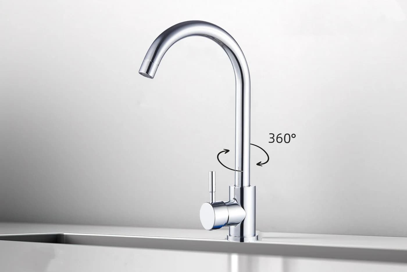 Faizee Home Küchenarmatur Hochwertiger Einhebelmischer Chrom