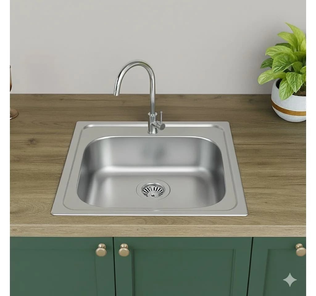 Faizee Home Edelstahlspüle Einbauspüle Modern Satiniert