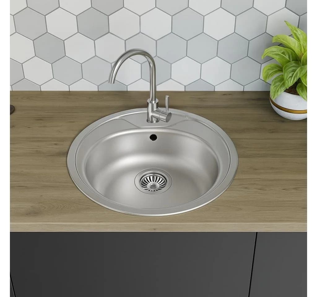 Faizee Home Edelstahlspüle Einbauspüle Satiniert Modern