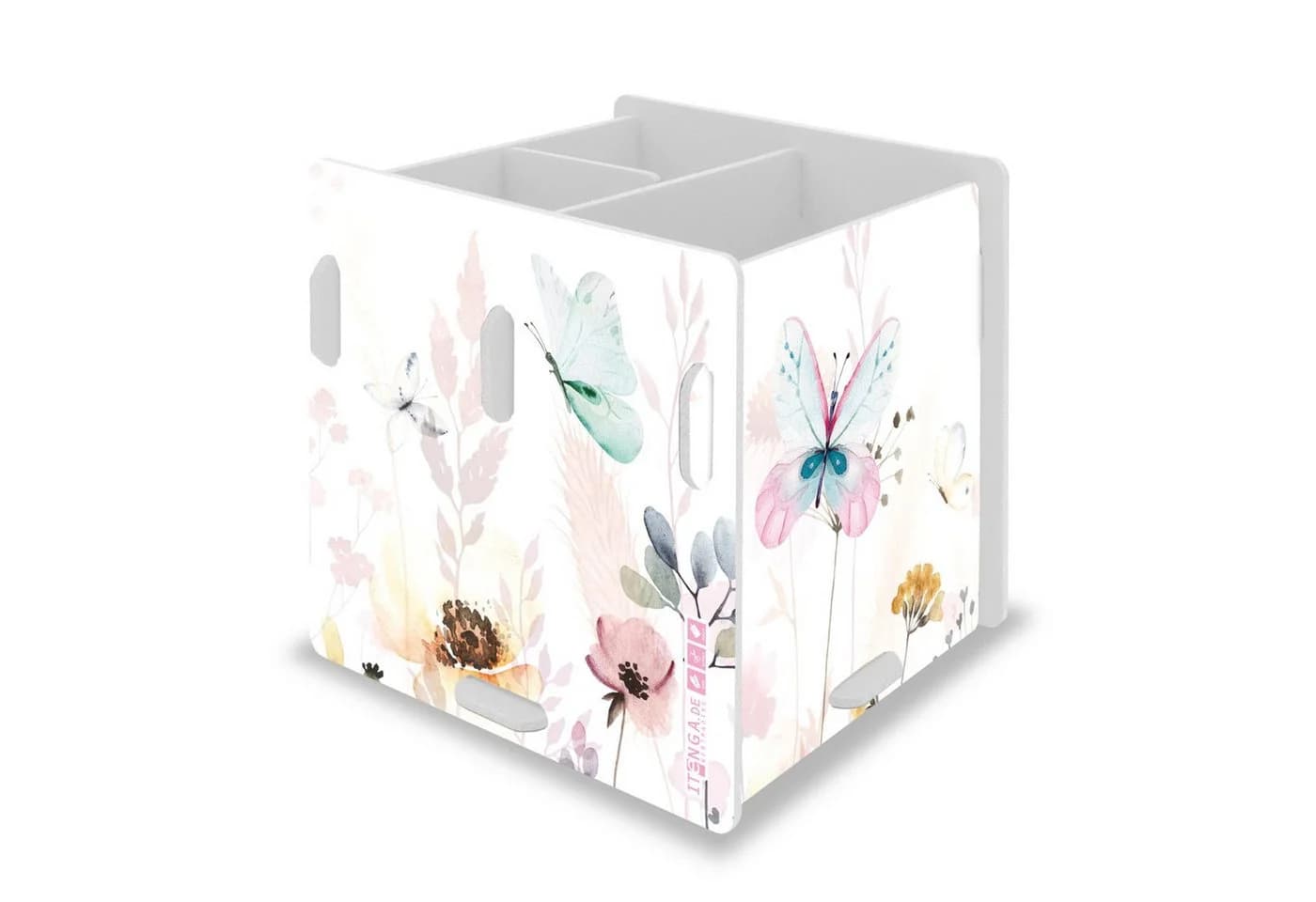 itenga Stifteköcher Schmetterling Steckbar Kunststoff Organizer