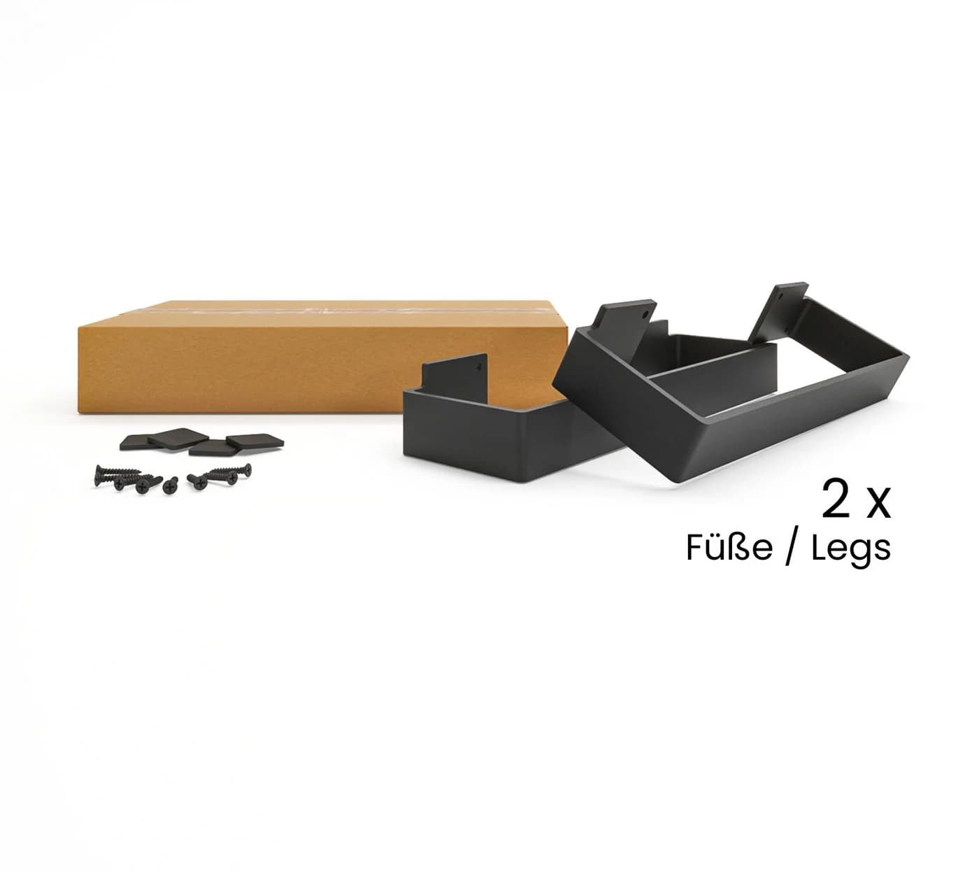 HEVVA Möbelfuß MAILAND 20-50 cm Kommodenbeine Sideboardfüße