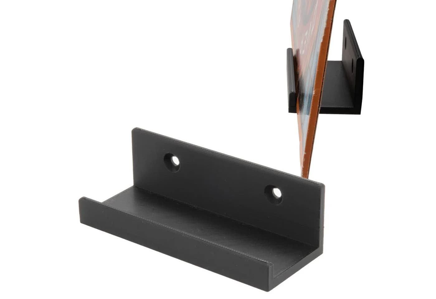 TSB Werk Wandhalterung für Schallplatten Vinyls LP Halter Schwarz/Weiß 4 St