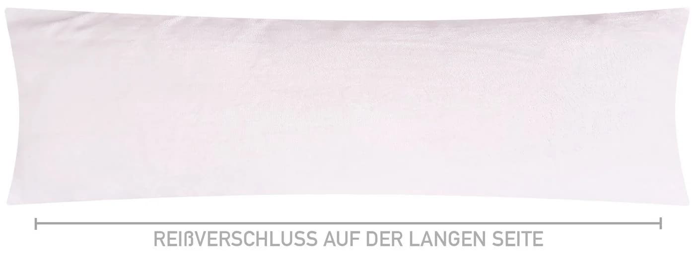 Heubergshop Seitenschläferkissenbezug Fleece Weiß