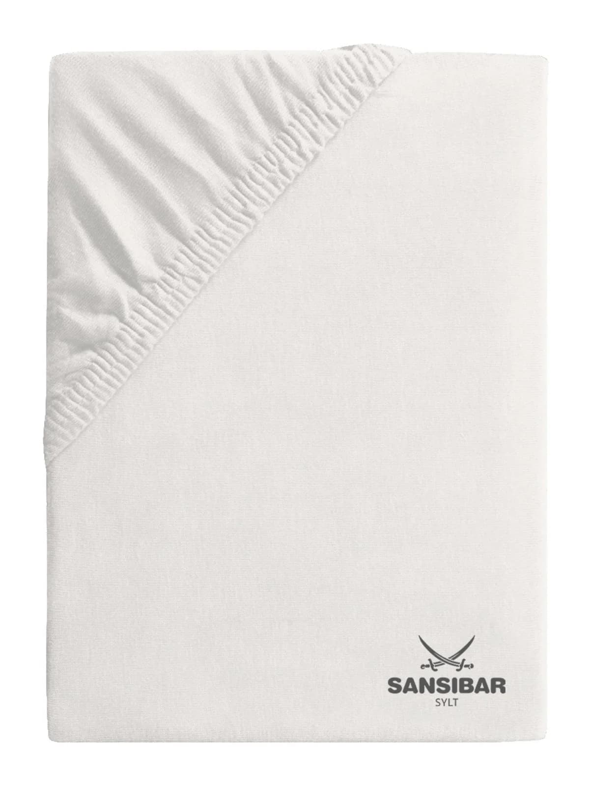Sansibar Boxspringbezug Jersey Weiß 95% Baumwolle