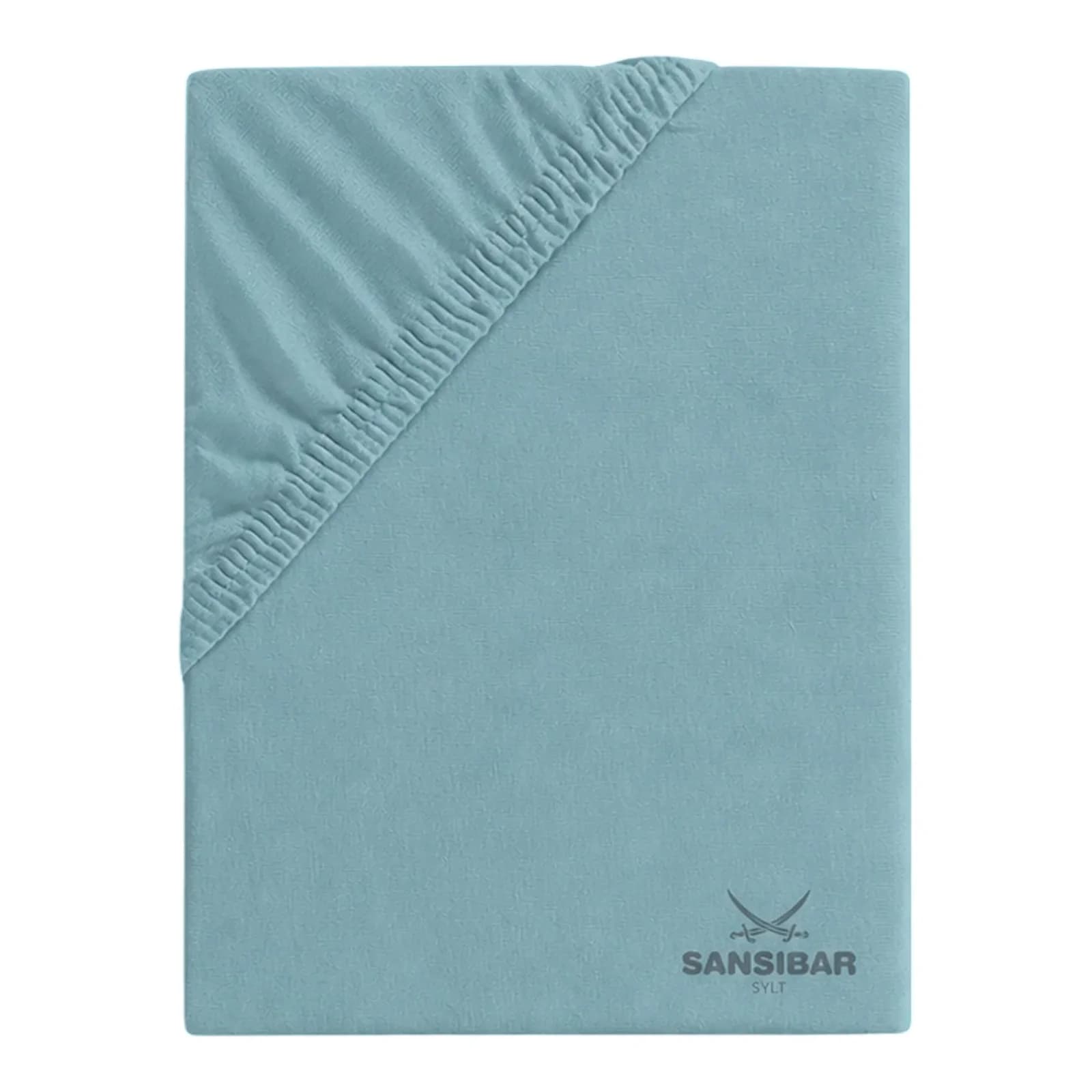 Topperbezug SANSIBAR Jersey Blau Türkis Grün Baumwolle