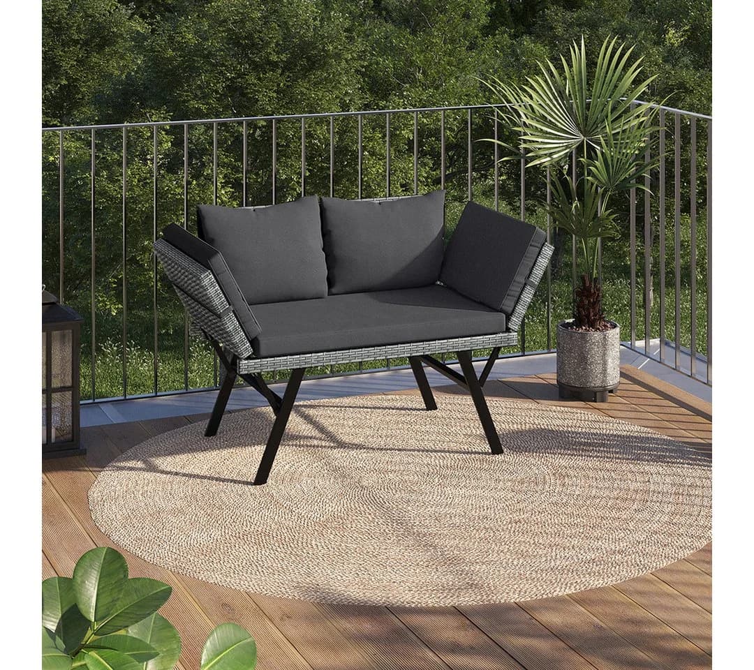 STEELSØN Gartenbank Elytra Verstellbare Armlehnen