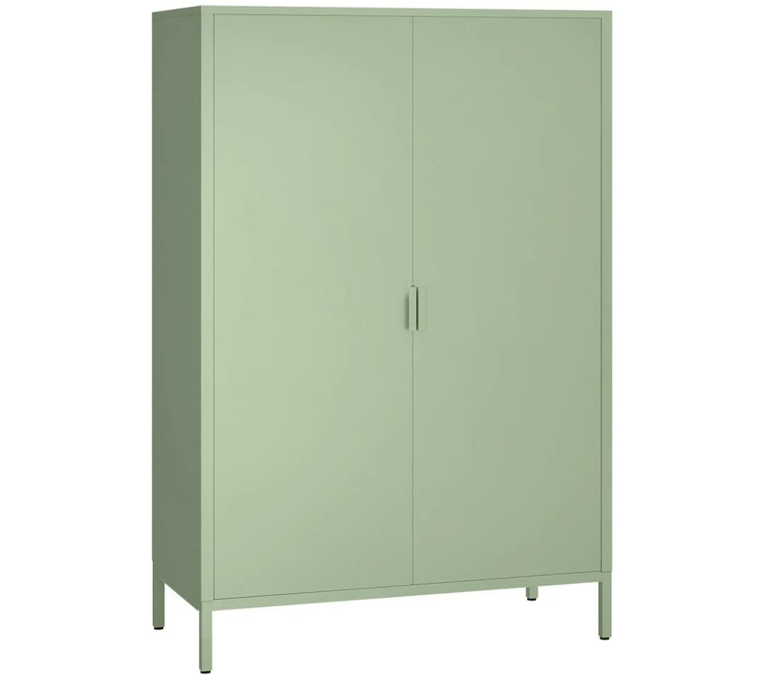 skølm Kommode Ituri Metall Mintgrün Highboard mit 2 Einlegeböden