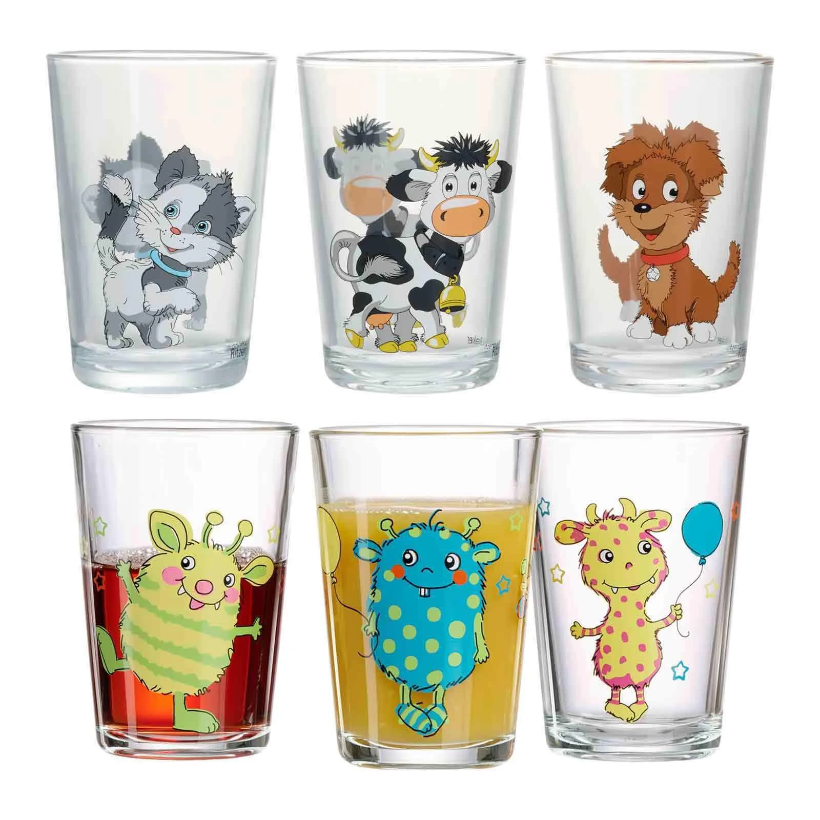 Ritzenhoff & Breker Kindergläser 6er Set Bunt Glas
