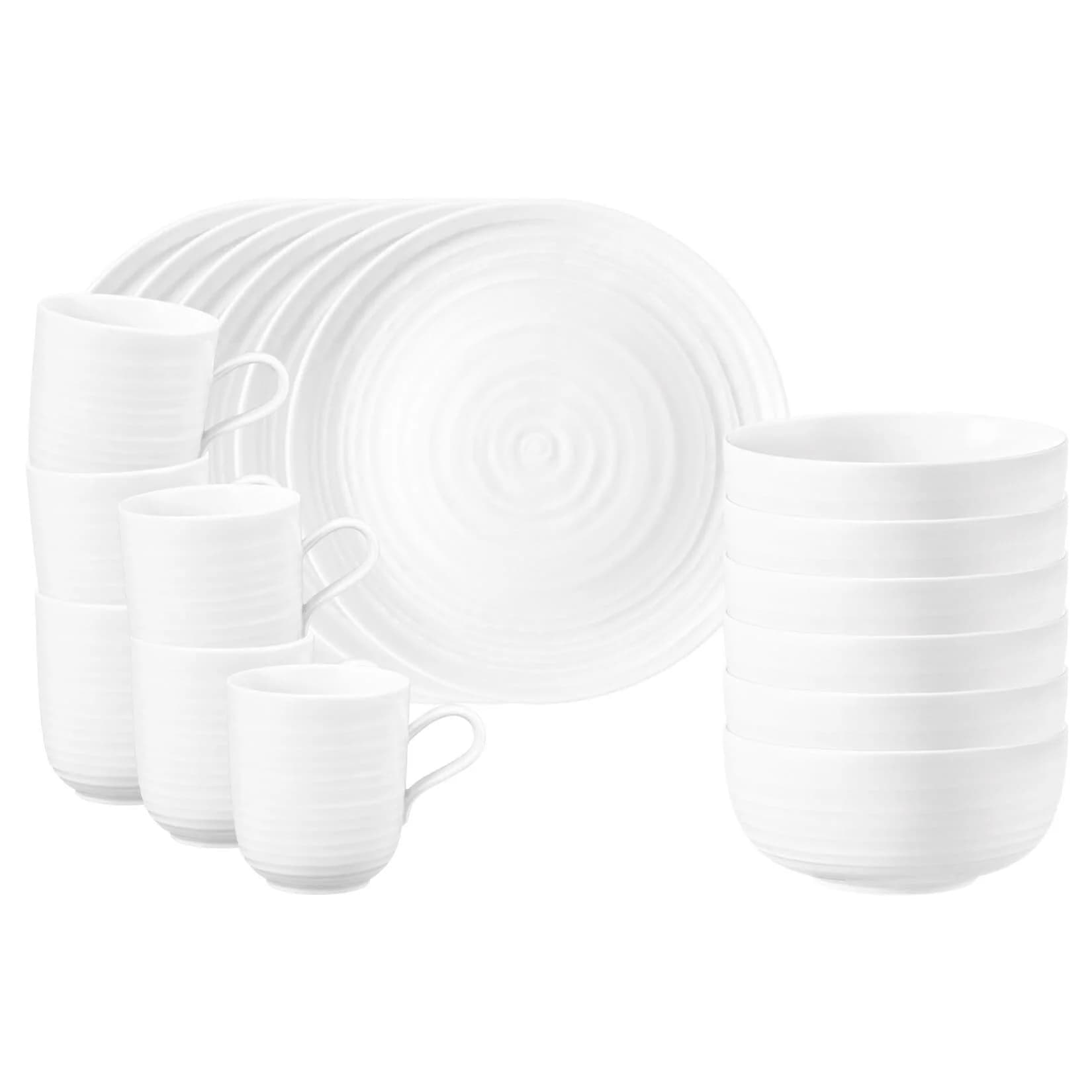 Seltmann Weiden Frühstücks-Set Terra 18-teilig Braun/Beige Keramik
