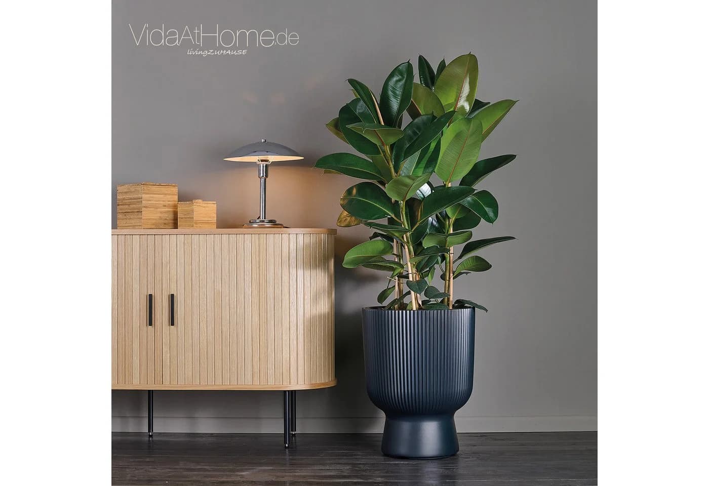 VidaAtHome.de Design-Pflanzgefäß ALVY Anthrazit