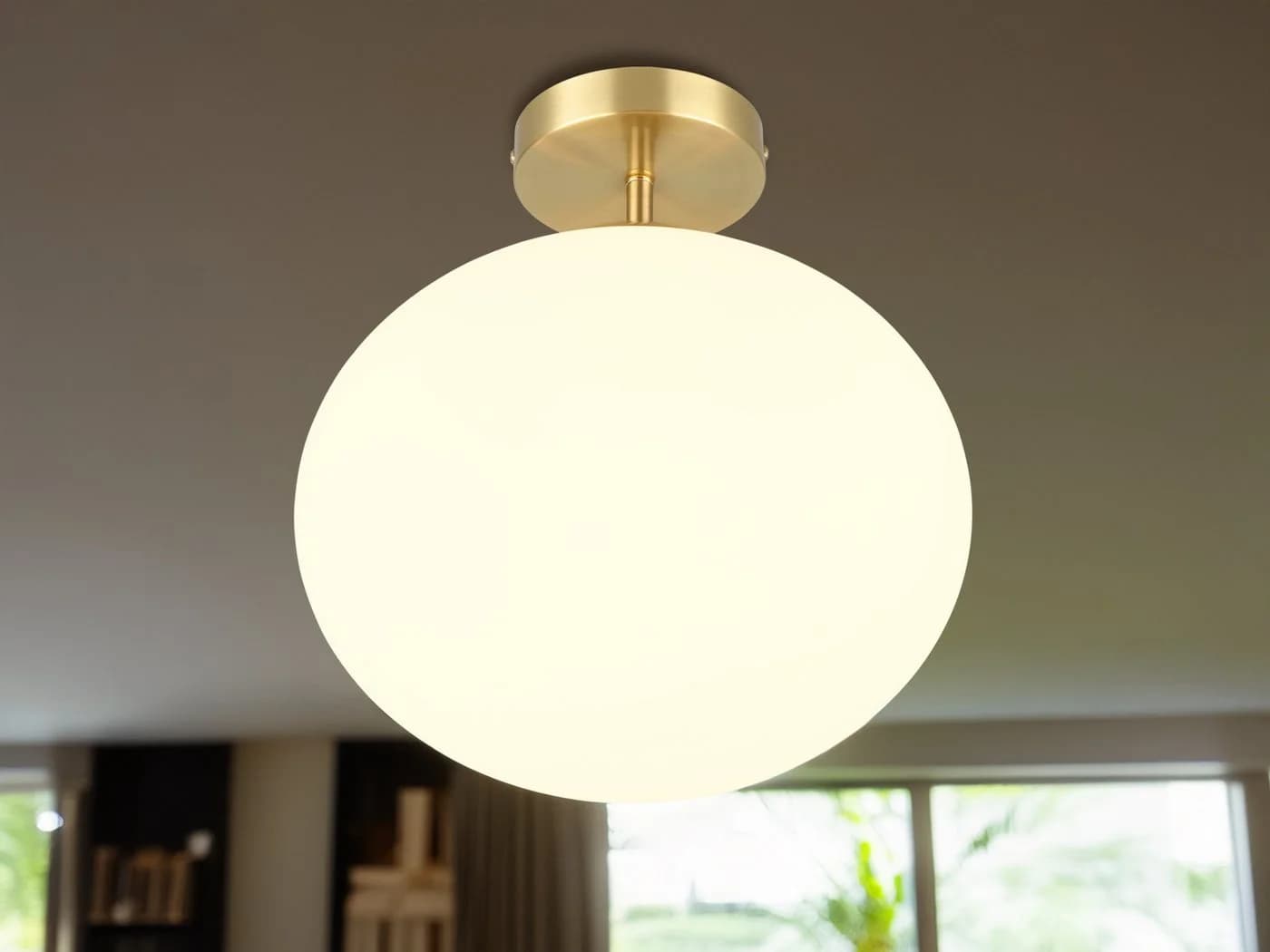 TRIO Leuchten LED Deckenleuchte mit Dimmfunktion und Opalglas