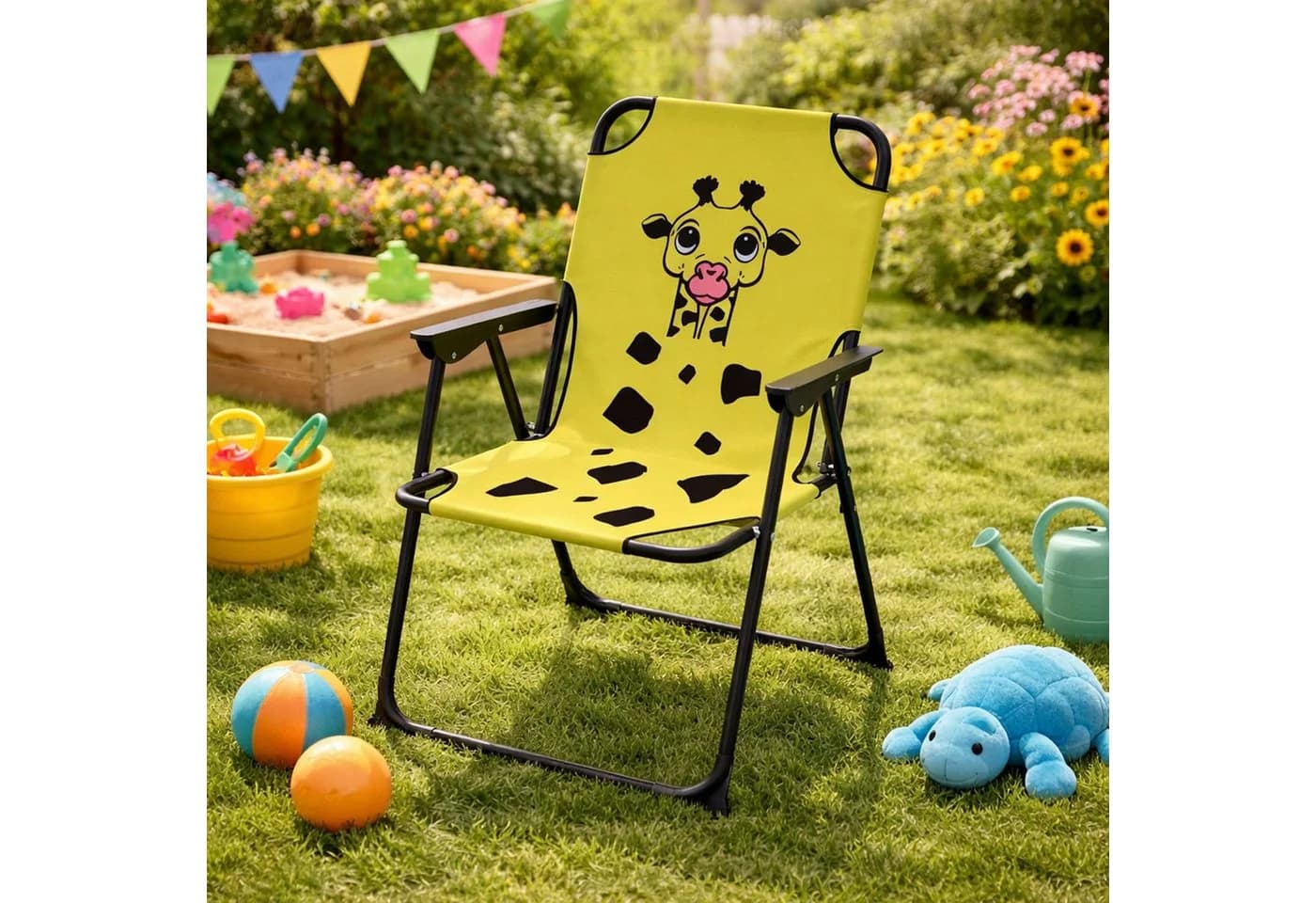 Mojawo Klappstuhl Kinder Campingstuhl Giraffe