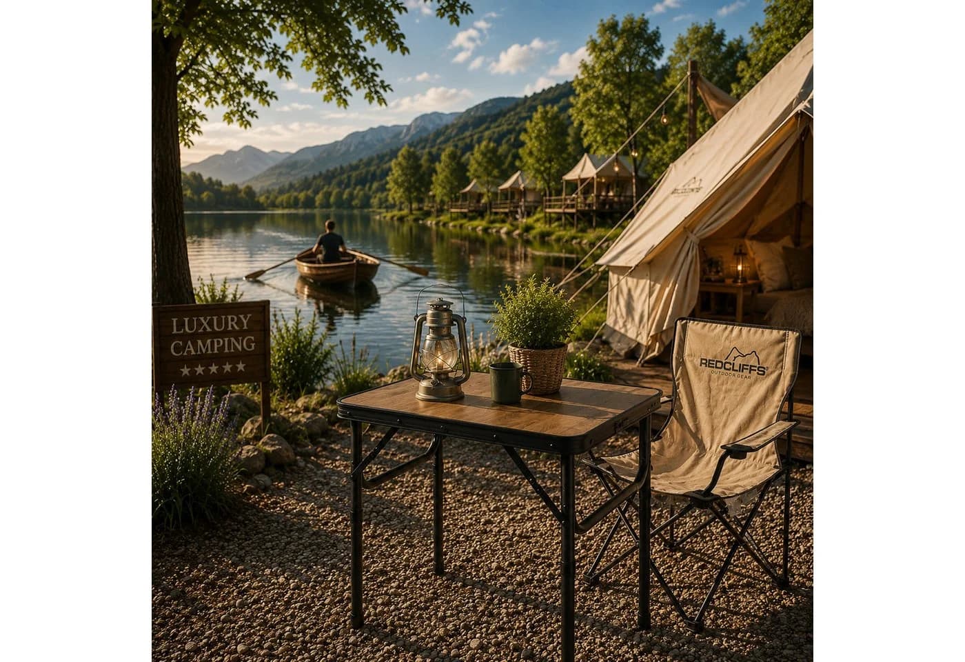 Mojawo Campingtisch klappbar Aluminium höhenverstellbar