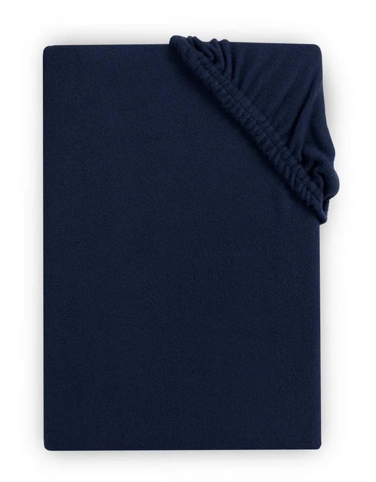 Carpe Sonno Spannbettlaken Teddy Fleece Winter Bettlaken 100% Polyester Blau