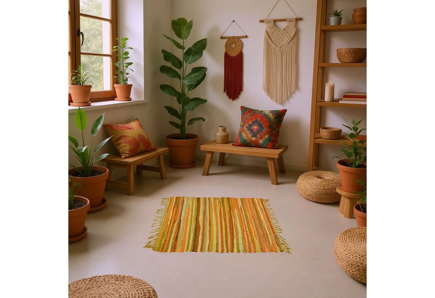 Marrakesch Orient & Mediterran Interior Badematte 3er Set Gelb Boho