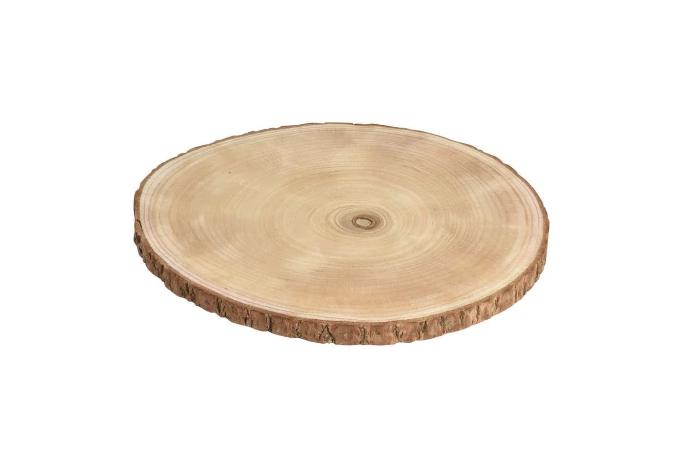 VOSSBACH Baumscheibe 2-tlg. Paulownia Holz Ø 35 cm mit Rinde