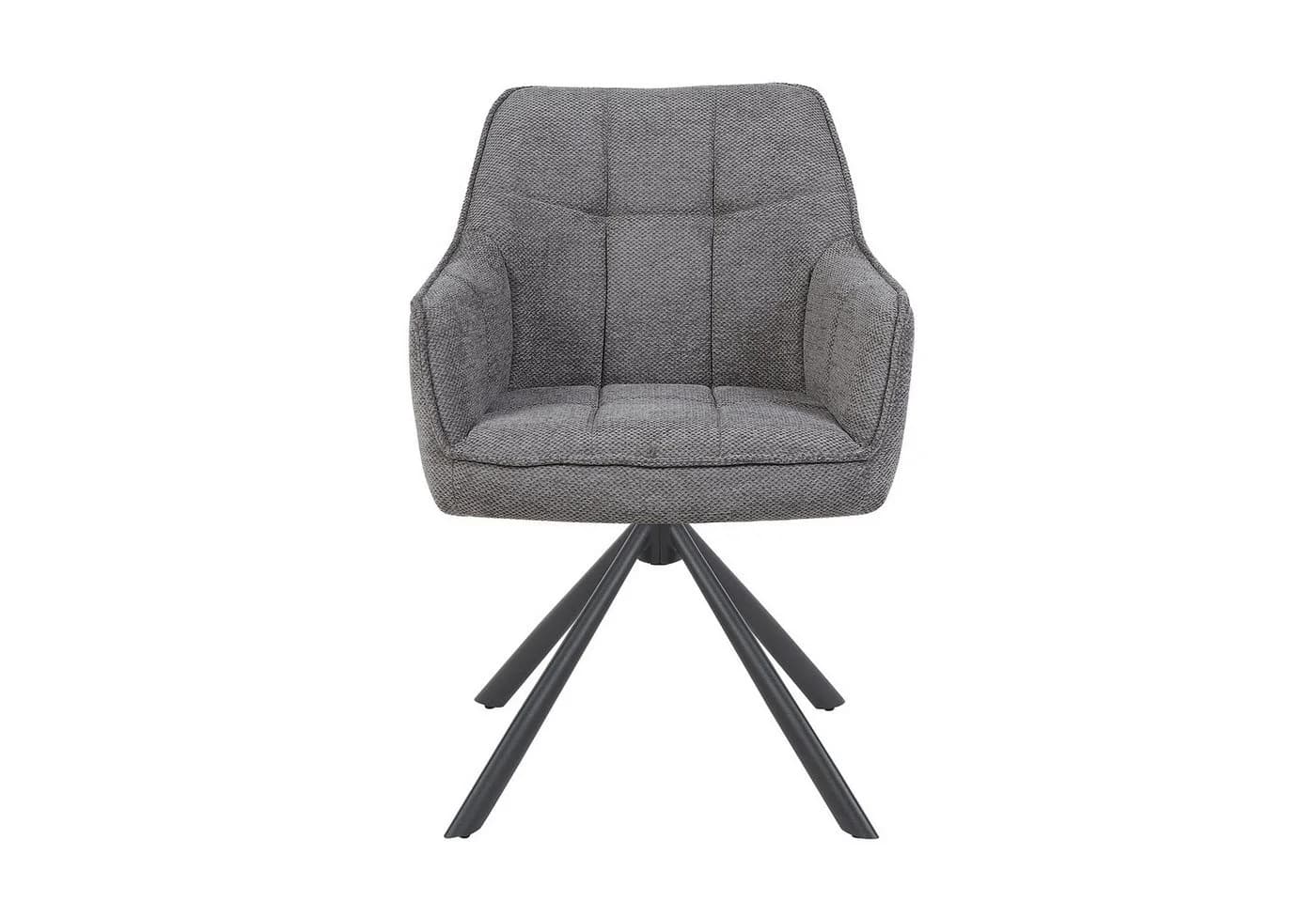 DUBI Möbel Polsterstuhl THOMAS-MIRA 360° drehbar 2er-Set