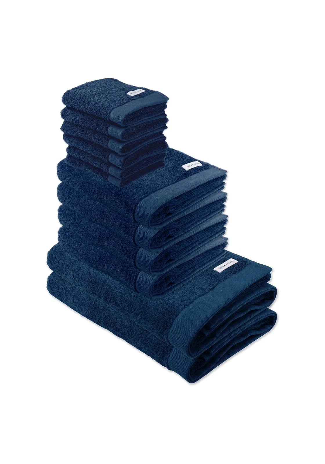 TOM TAILOR Handtuch Color Bath 12er Pack Dunkelblau 100% Baumwolle