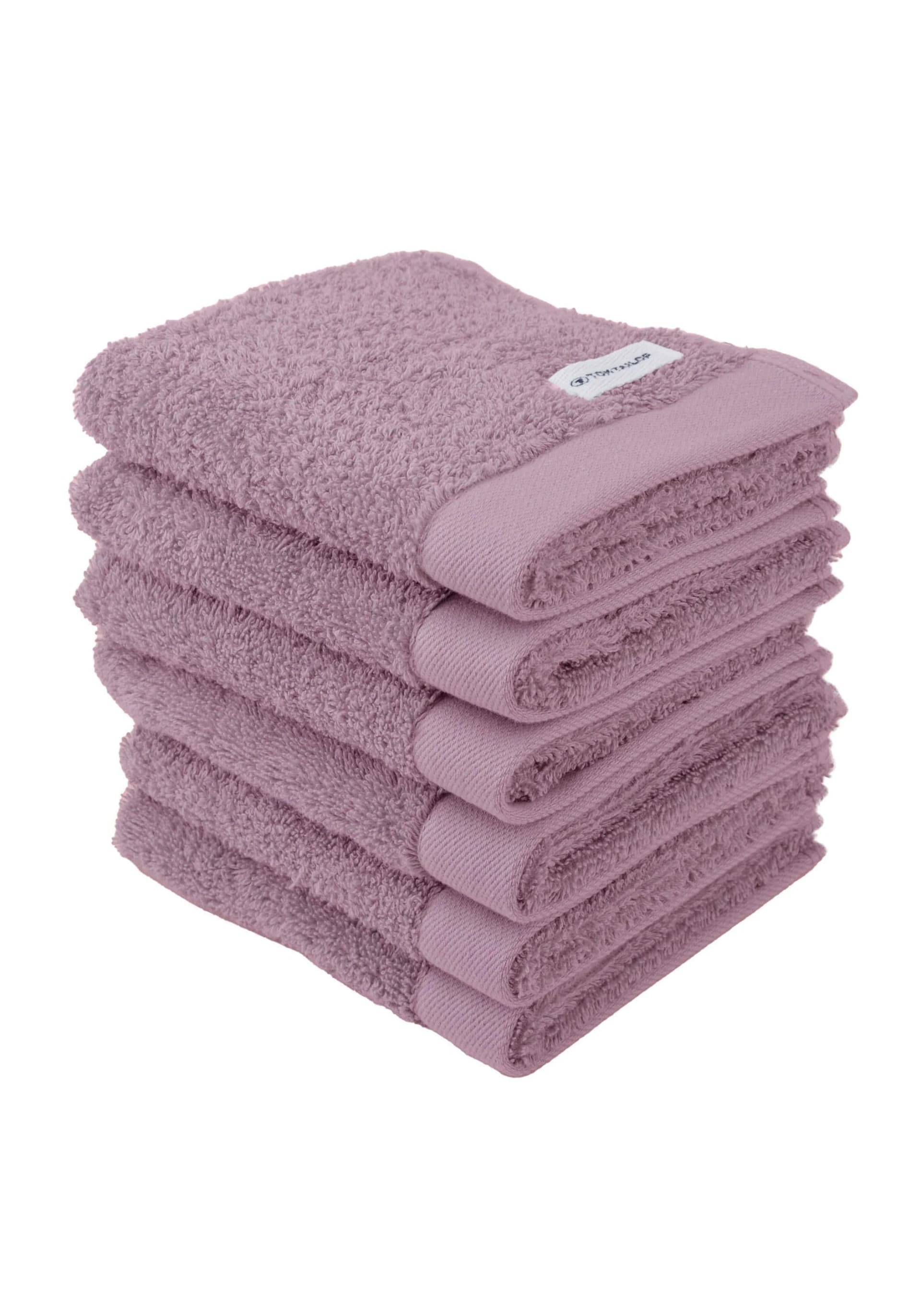 Gästehandtuch TOM TAILOR 6er Pack lila 30x50cm