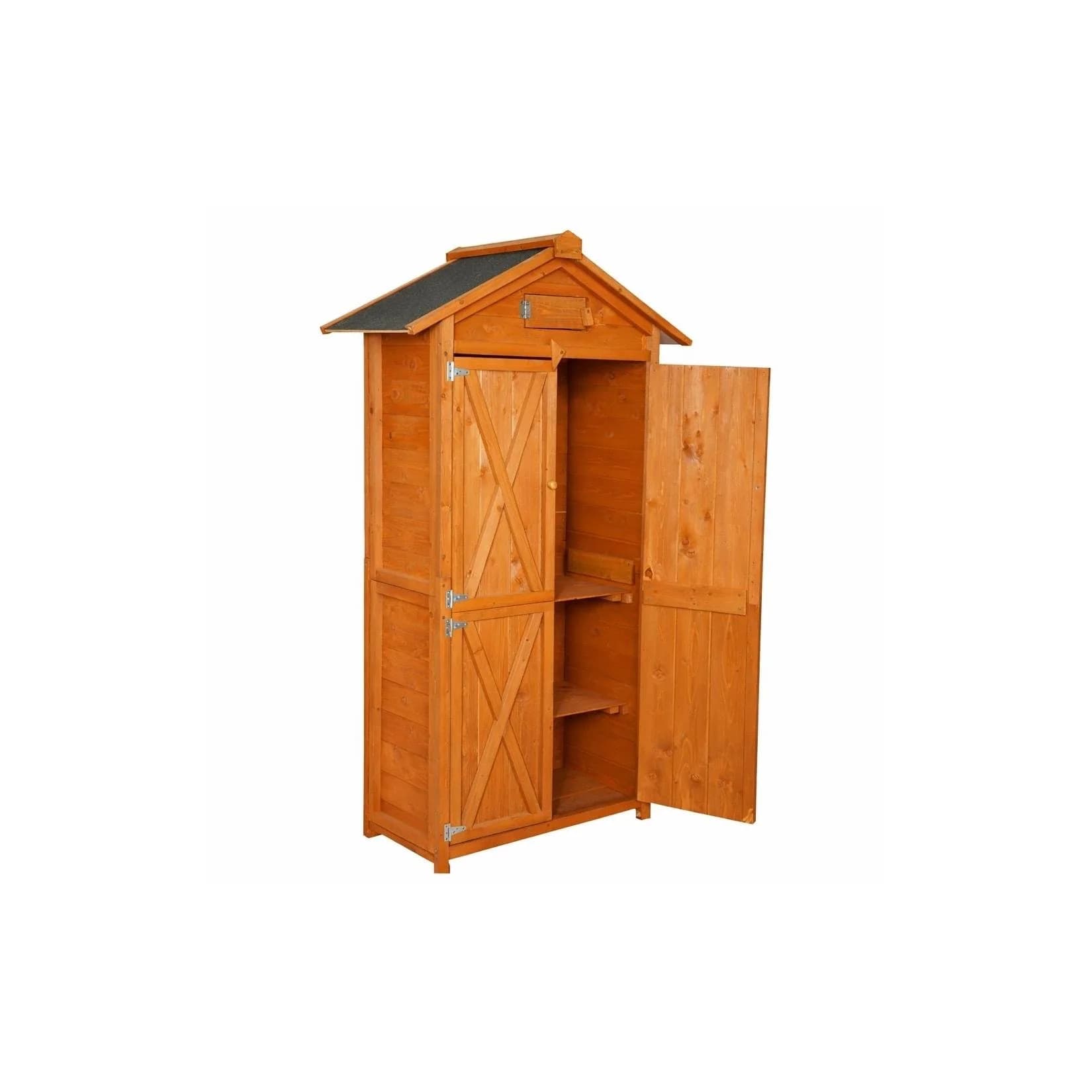Werkzeugschrank aus Holz Braun Modern