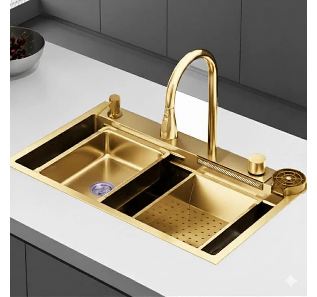 Faizee Home Edelstahlspüle Premium Küchenspüle Nano-Beschichtung