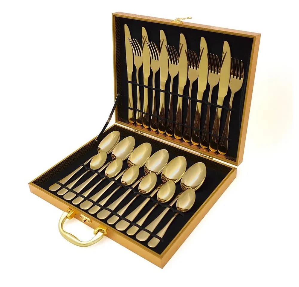 Faizee Home Besteck-Set 24-tlg. ModernStyle Edelstahl 5-farbig