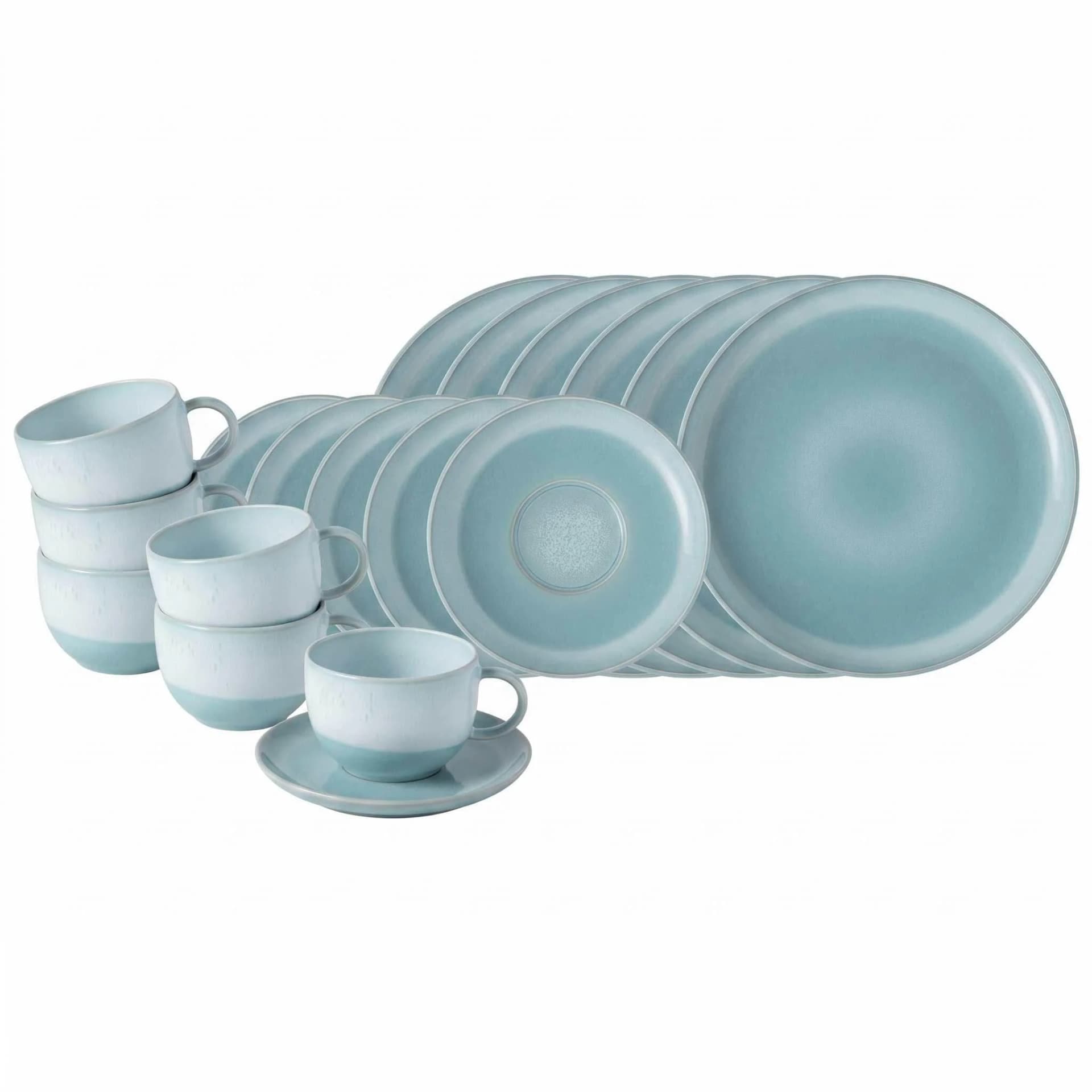 Villeroy & Boch Perlemor Aqua Kaffeeservice 18-teilig Blau