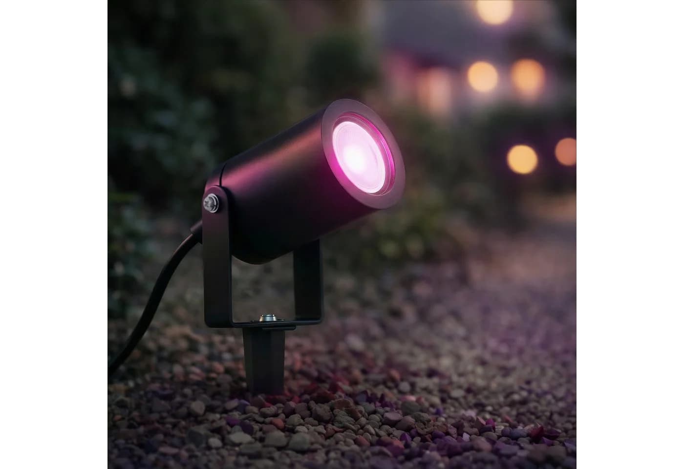 SSC-LUXon KALOA LED Gartenstrahler Schwarz Smart RGB GU10 IP44