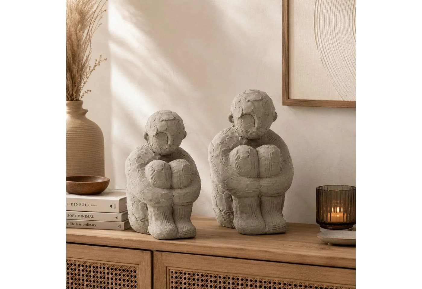 Marrakesch Orient & Mediterran Interior Dekofigur J-Line Grau Zement