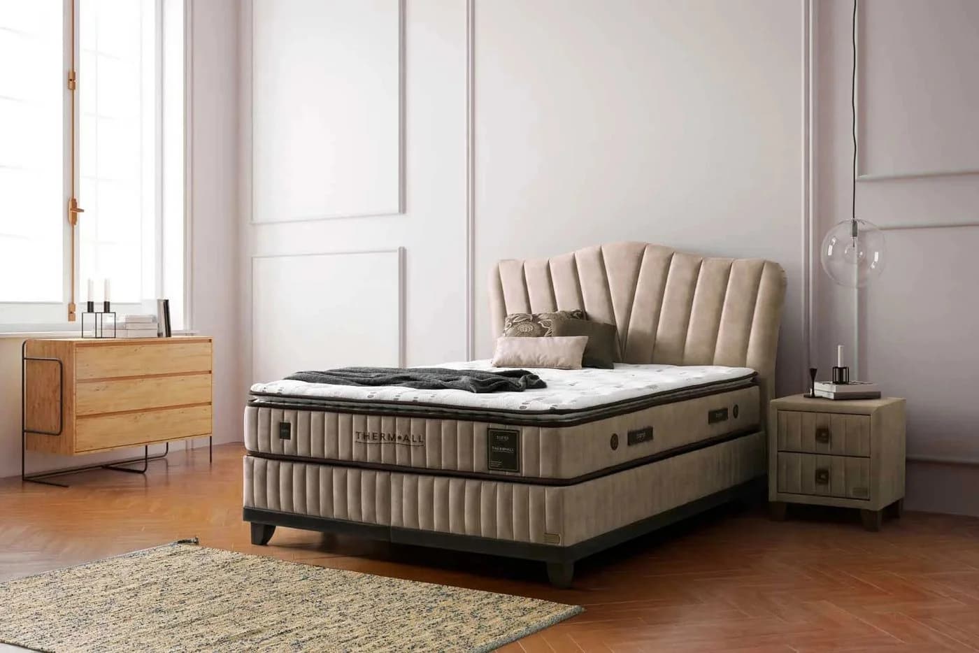 Bermo Home Boxspringbett Bambi Thermall mit Bettkasten & Thermo-Technologie