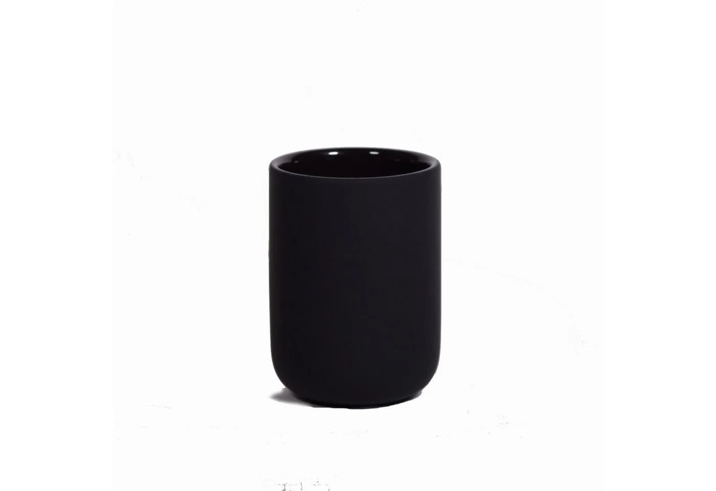 houseproud Zahnputzbecher Ceramic Silk Schwarz