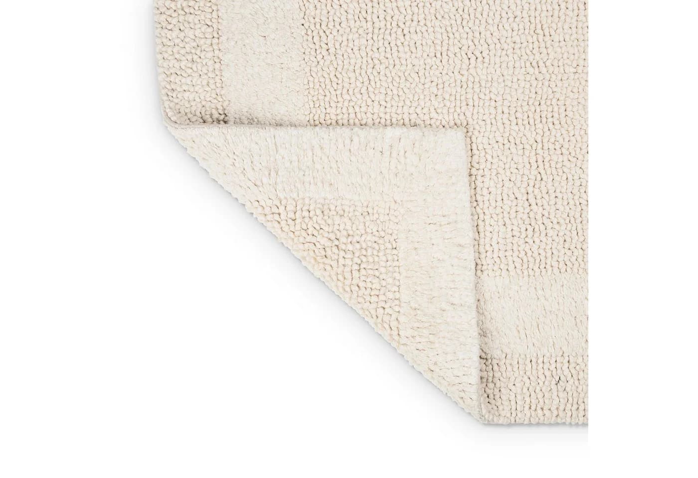 houseproud Badematte Frame Luxe Wendematte 100% Baumwolle Beige