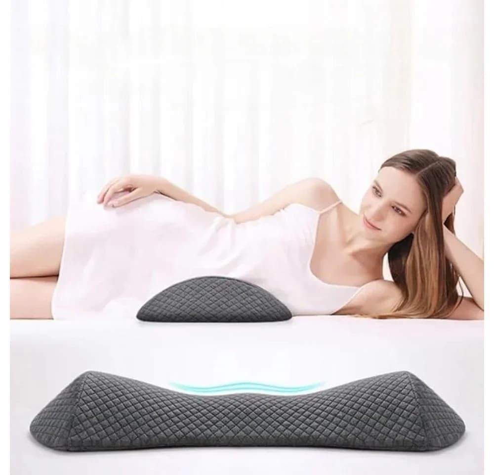 HEALTHSON Rückenkissen LumbaRelax® Grau Memory-Schaum