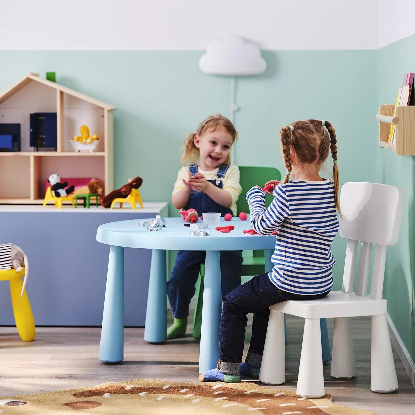 IKEA MAMMUT Kinderstuhl Weiß Robust & Wetterfest