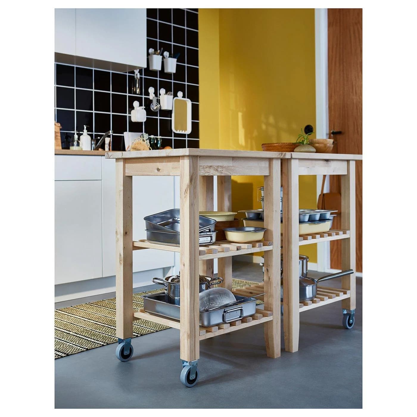 IKEA BEKVÄM Servierwagen Massivholz Birke
