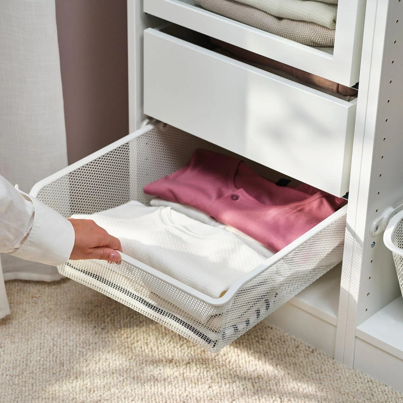 IKEA KOMPLEMENT Netzdrahtkorb Weiß