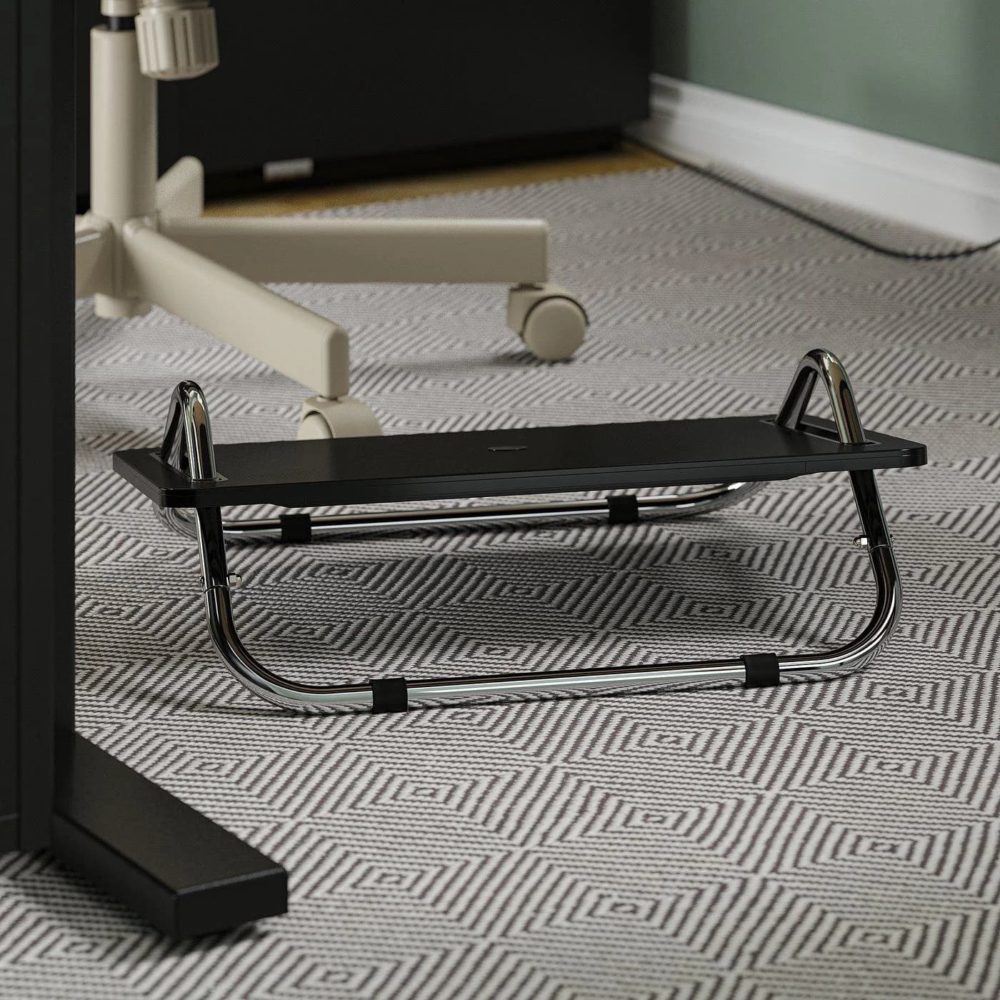 IKEA DAGOTTO Fußstütze Schwarz