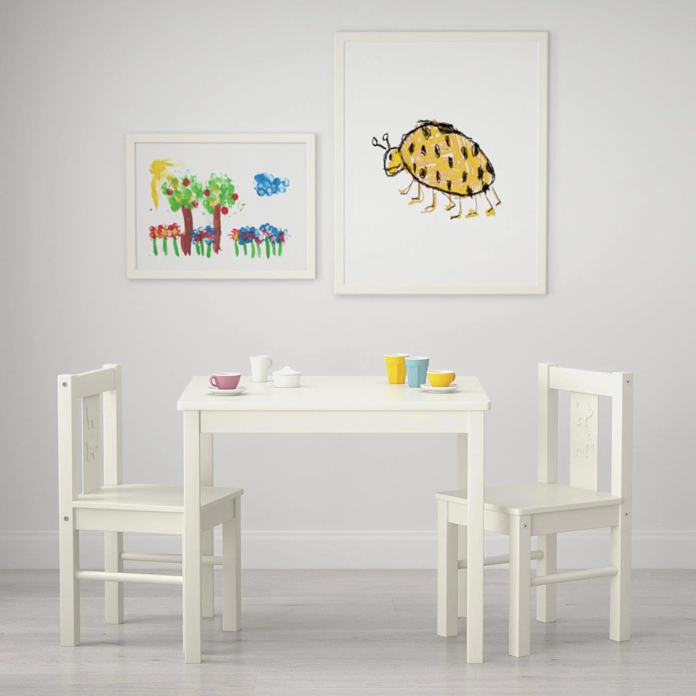 IKEA KRITTER Kinderstuhl Weiß