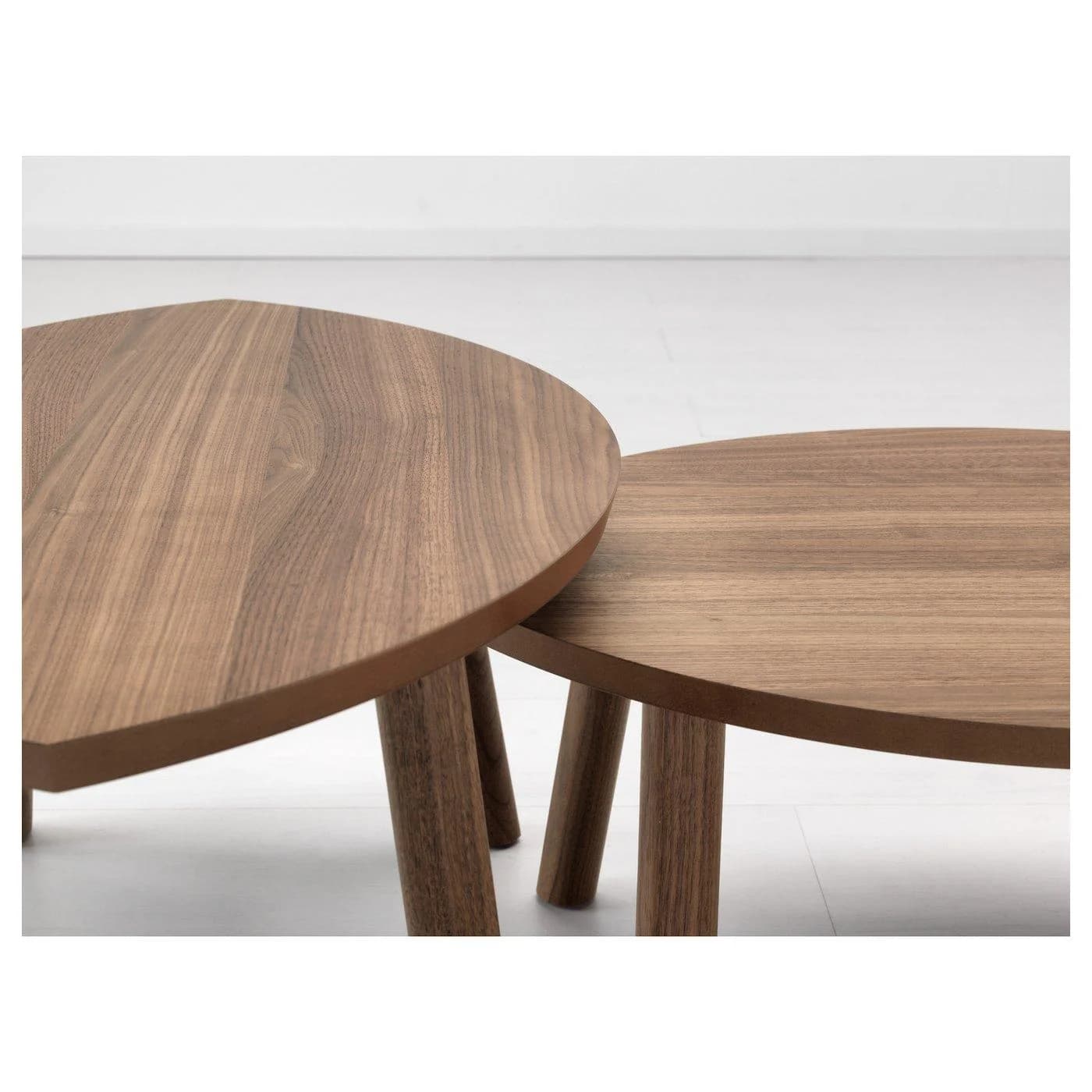 IKEA STOCKHOLM Satztische 2 St. Nussbaumfurnier