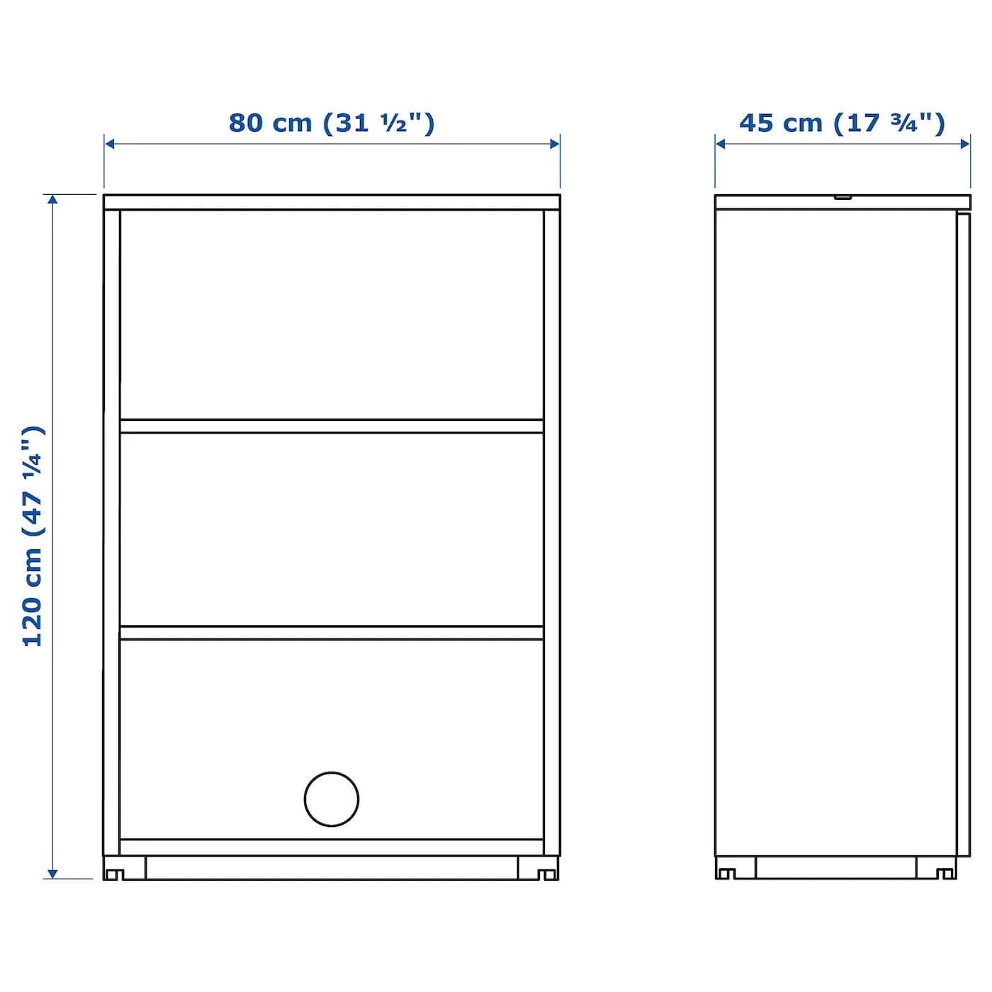 IKEA GALANT Regal Schwarz Gebeiztes Eschenfurnier