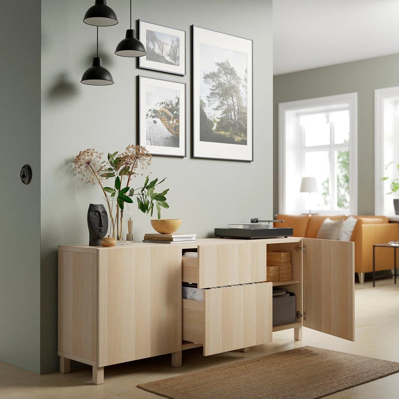 IKEA BESTÅ Sideboard mit Schubladen Eicheneffekt