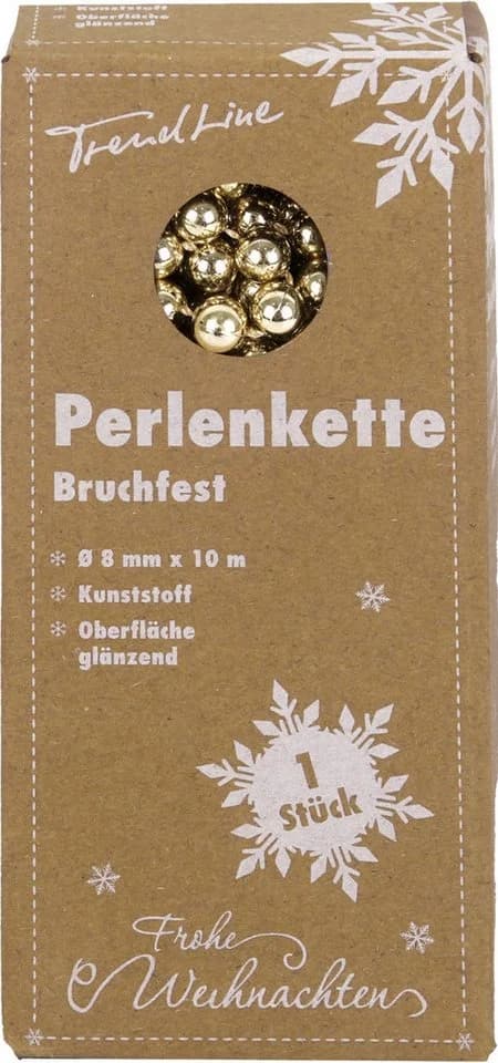 Trend Line Perlenkette Champagner 10 m
