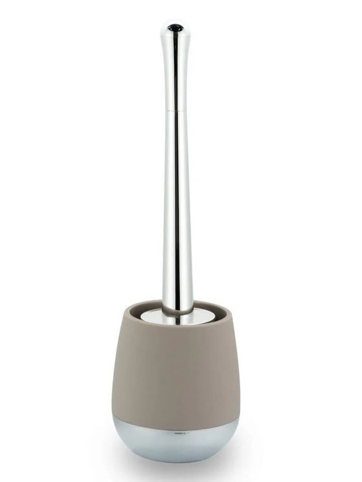 Trend Line Toilettenbürstenhalter Auri Taupe/Chrom mit Bürste