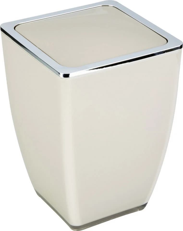 Trend Line Kosmetikeimer Cube 5 l beige mit Kippdeckel