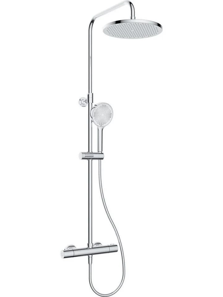Primaster Duschsystem Aqua Therm mit Thermostat 3 Strahlarten chrom