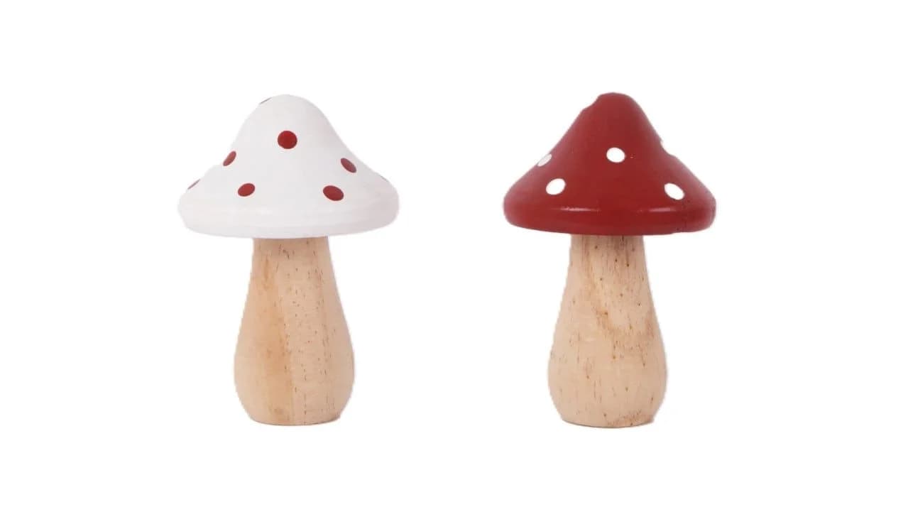 Trend Line Dekofigur Pilz Holz Rot-Weiß